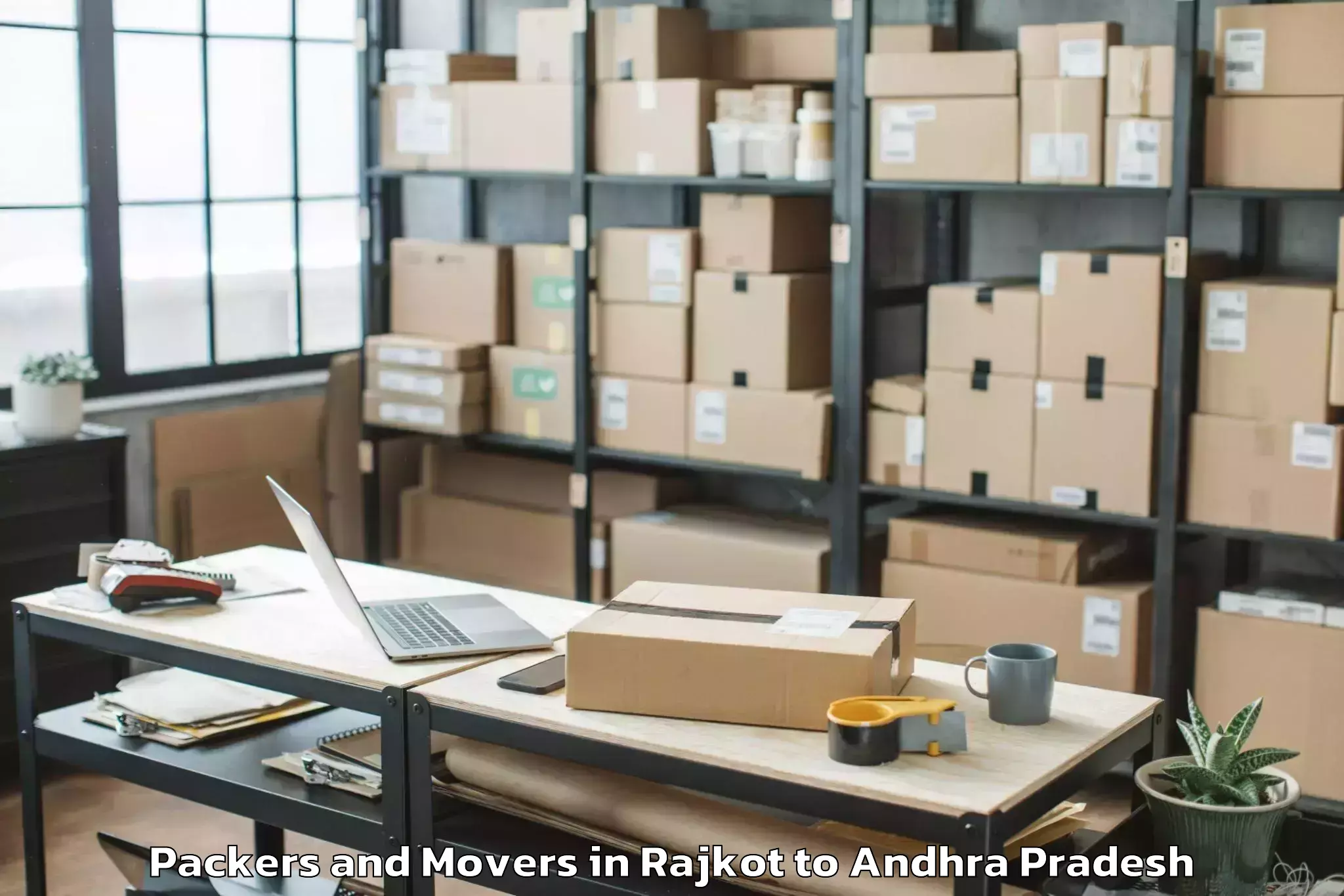 Professional Rajkot to Abhilashi University Guntur Packers And Movers